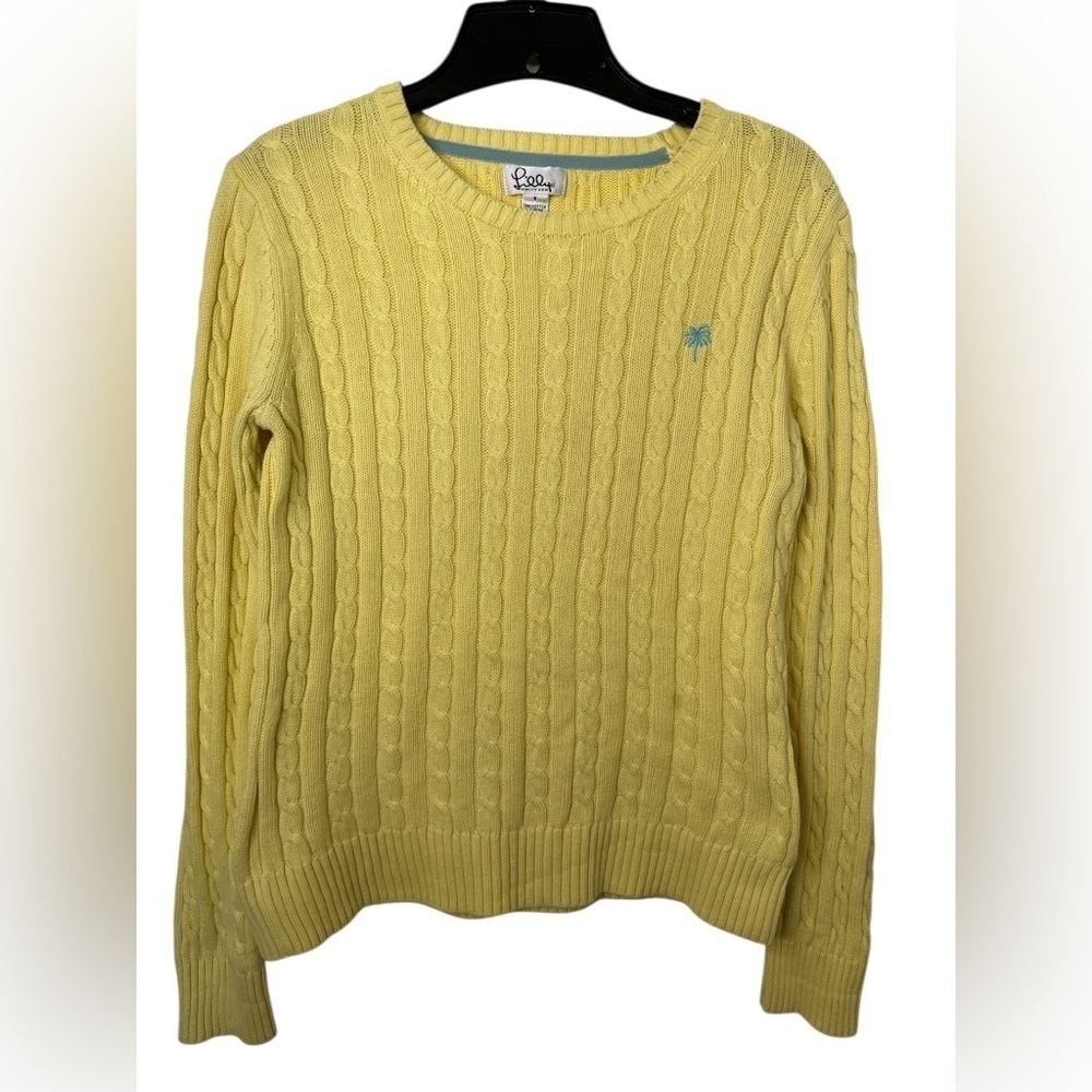 Lilly Pulitzer Yellow Cable Knit Sweater